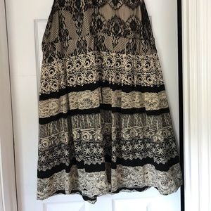 Black and white lace looking dress